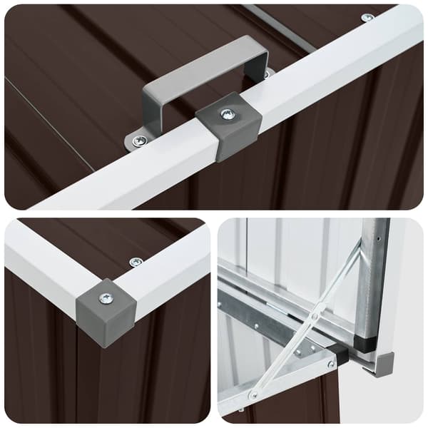 vidaXL Dynbox brun 149x99x93 cm Brun