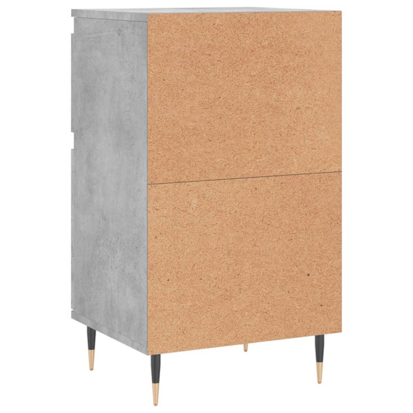 vidaXL Byråer 2 st betonggrå 40x35x70 cm konstruerat trä Grå