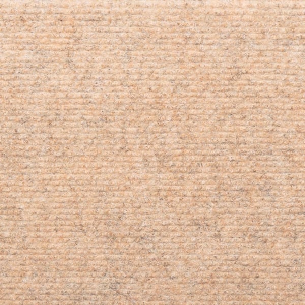 vidaXL Trappstegsmattor 10 st gräddvit 65x21x4 cm brodyr Brun