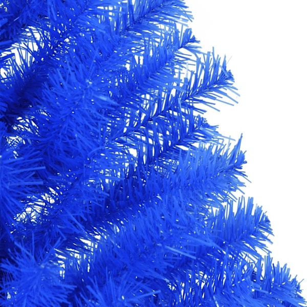 vidaXL Halv plastgran med stativ blå 120 cm PVC Blå