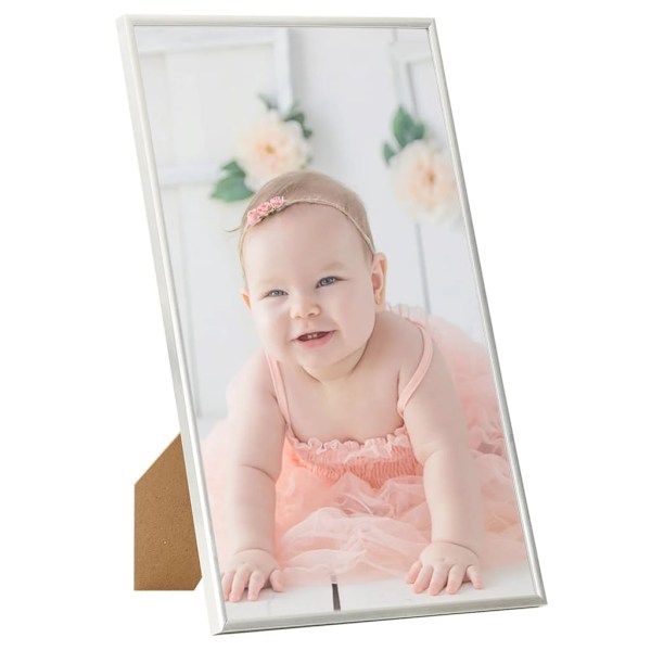 vidaXL Fotoramar 5 st för bord silver 13x18cm MDF Silver