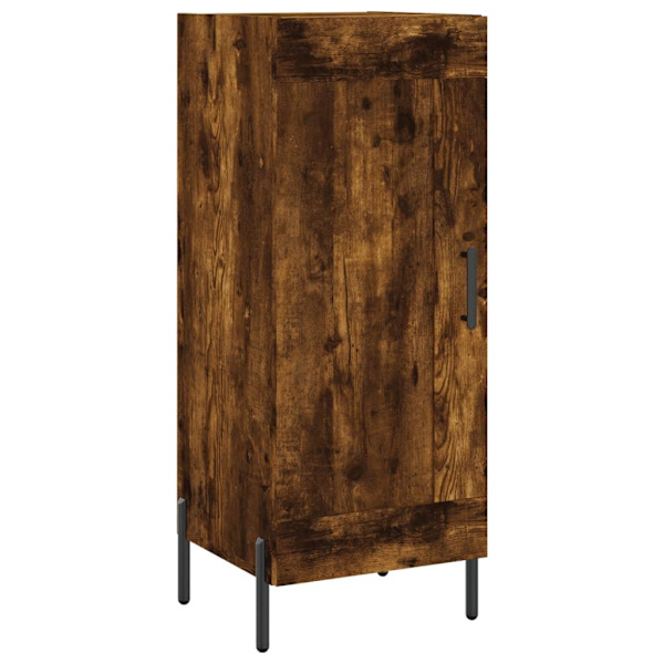 vidaXL Högskåp rökfärgad ek 34,5x34x180 cm konstruerat trä Brun