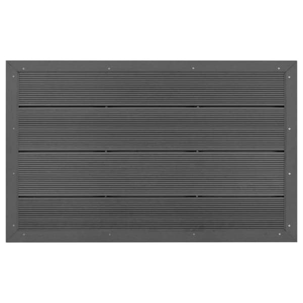 vidaXL Golvplatta för soldusch grå 101x63x5,5 cm WPC Grå