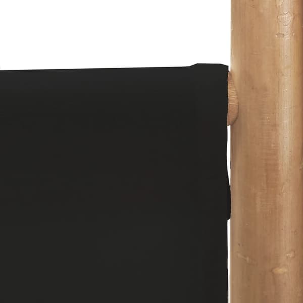 vidaXL Rumsavdelare 3 paneler hopfällbar 120 cm bambu och kanvas art