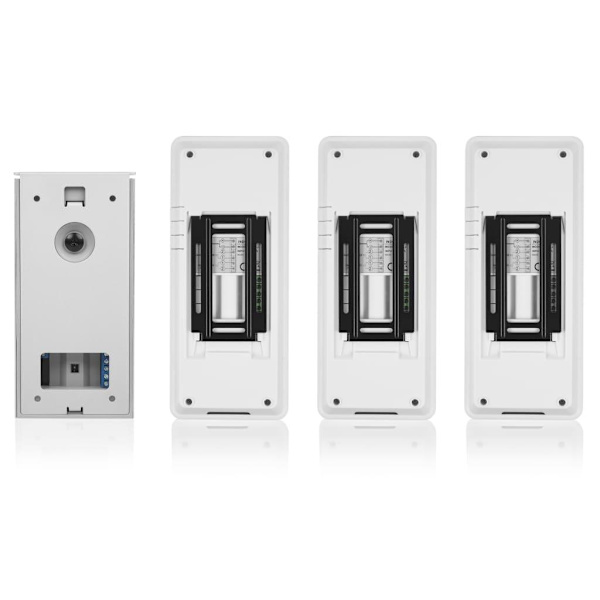 Smartwares Porttelefon med video för 3 lägenheter 20,5x8,6x2,1 c Vit