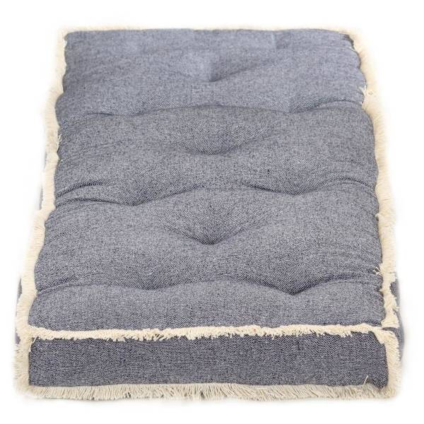 vidaXL Dyna till pallsoffa blå 120x40x7 cm Blå