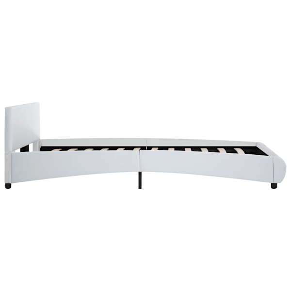 vidaXL Sängram utan madrass vit konstläder 140x200 cm Vit