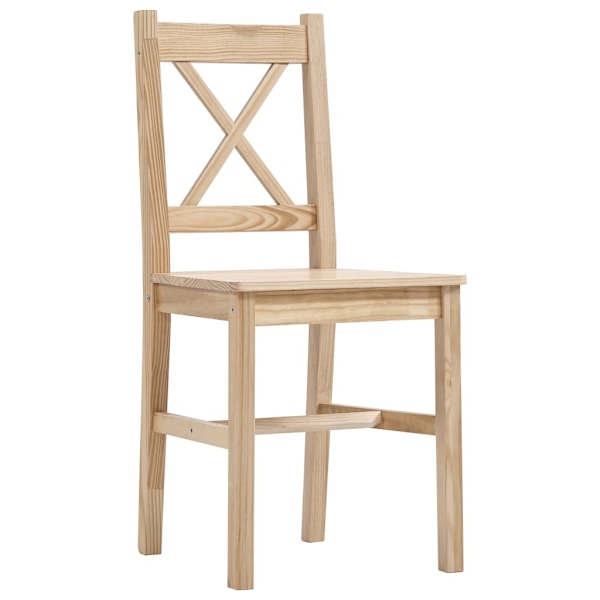 vidaXL Matgrupp 7 delar furu Brun
