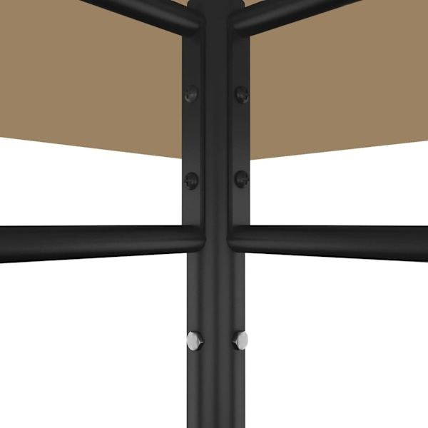 vidaXL Paviljong 3x3x2,7 m taupe 180 g/m² Taupe