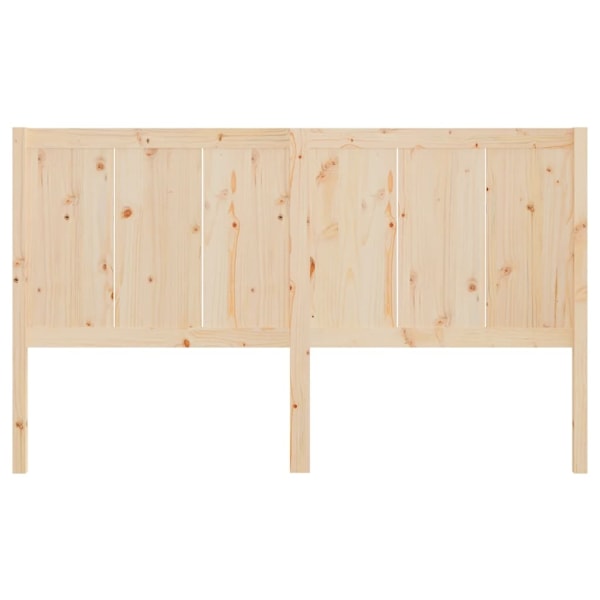 vidaXL Sänggavel 205,5x4x100 cm massiv furu Brun