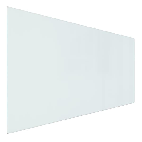 vidaXL Glasskiva för öppen spis rektangulär 100x50 cm