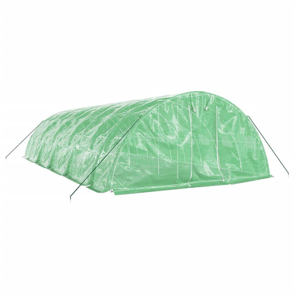 vidaXL Växthus med stålram grön 50 m² 10x5x2,3 m Grön