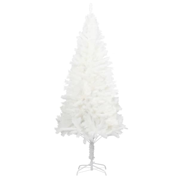 vidaXL Plastgran verklighetstrogna barr vit 150 cm Vit