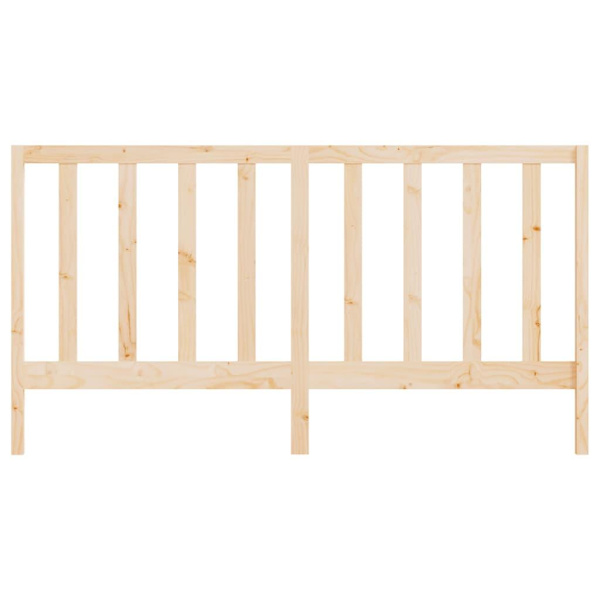 vidaXL Sänggavel 186x4x100 cm massiv furu Brun