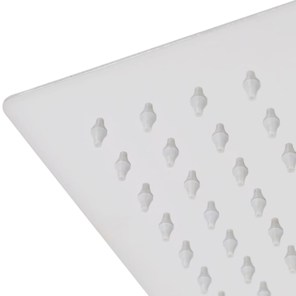 vidaXL Takduschhuvud rostfritt stål 30 x 50 cm rektangulärt Silver