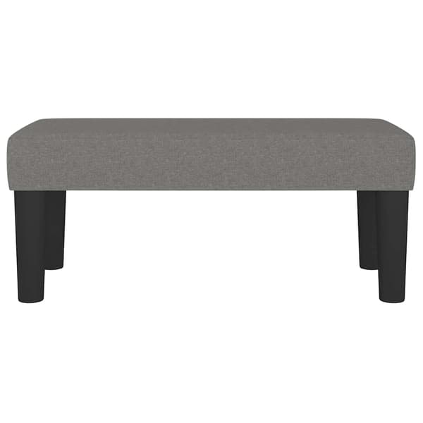 vidaXL Bänk mörkgrå 70x30x30 cm tyg Grå
