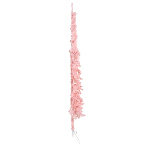 vidaXL Smal halv plastgran med stativ rosa 210 cm Rosa