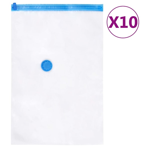 vidaXL Vakuumpåsar till kläder 3 storlekar 20 st Transparent