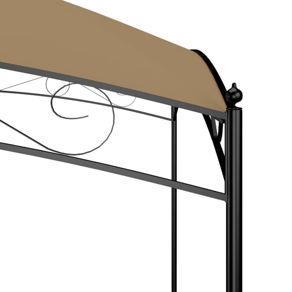 vidaXL Paviljong 3x3x2,65 m taupe 180 g/m² Taupe