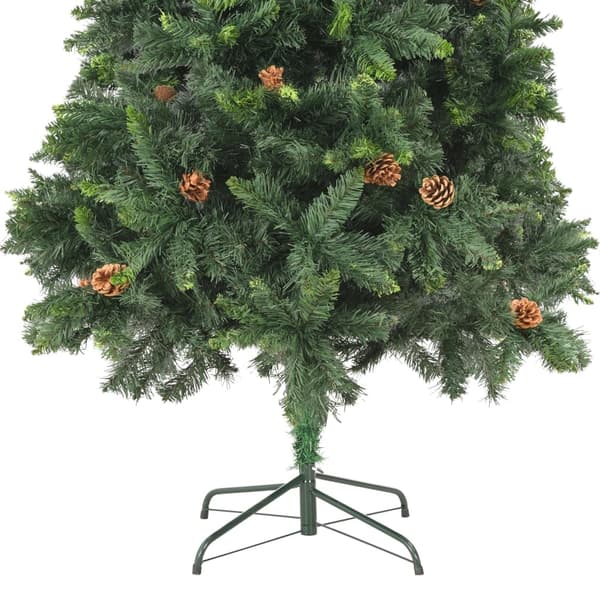 vidaXL Plastgran med kottar grön 210 cm Grön