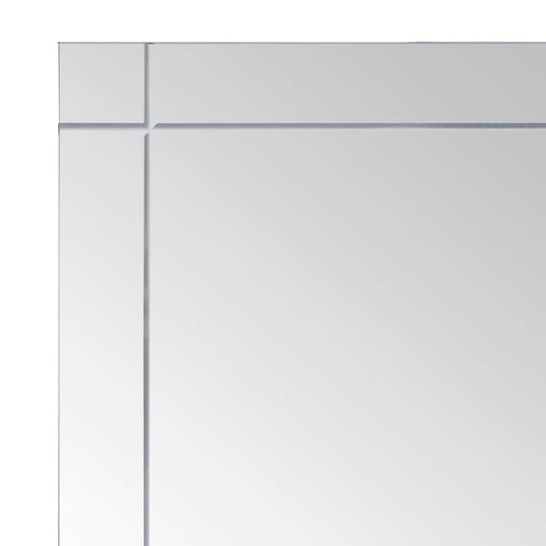 vidaXL Väggspegel 60x40 cm glas Silver