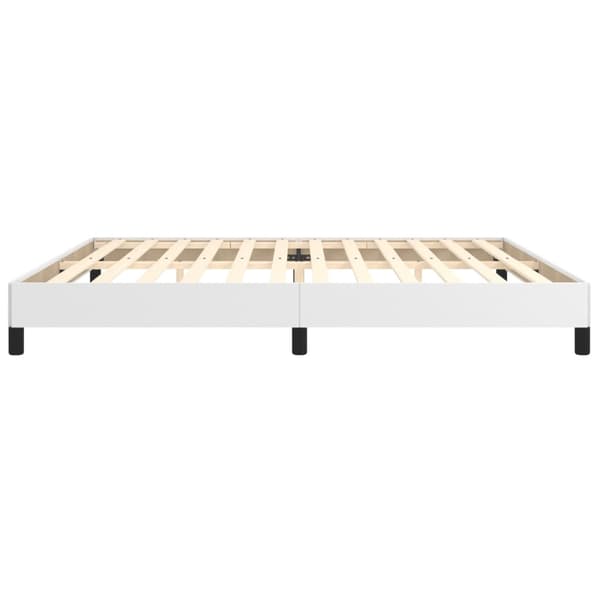 vidaXL Sängram vit 200x200 cm konstläder Vit