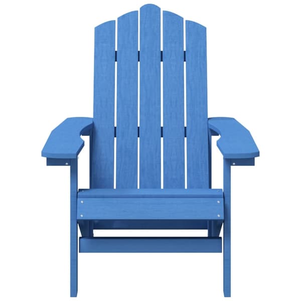 vidaXL Adirondackstol HDPE aquablå Blå