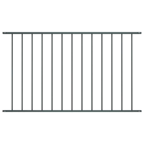 vidaXL Staketpanel Woerden pulverlackerad stål 1,7x0,75 m antracit Antracit