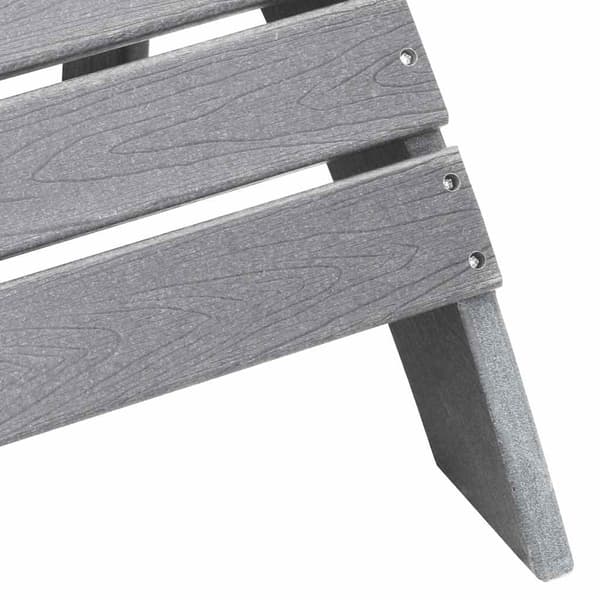 vidaXL Trädgård Stol 3 pcs Ljusgrå polyeten Ljusgrå