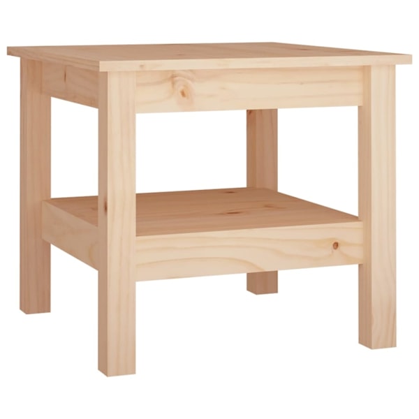 vidaXL Soffbord 45x45x40 cm massivt furu Brun