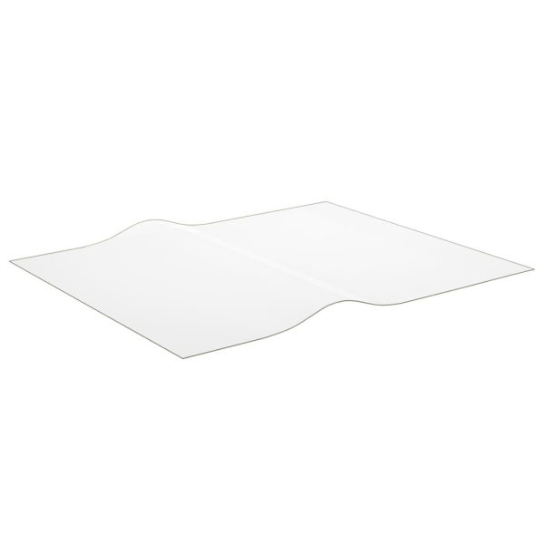vidaXL Bordsskydd genomskinligt Ø 100x90 cm 2 mm PVC Transparent