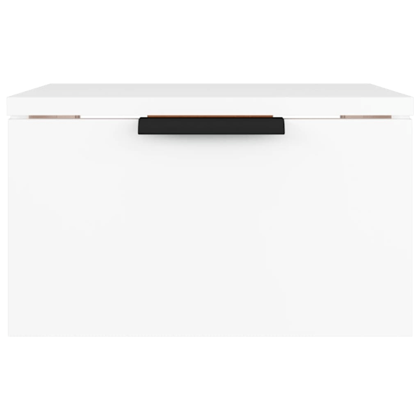 vidaXL Väggmonterat sängbord vit 34x30x20 cm Vit