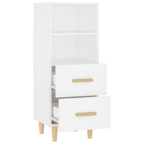 vidaXL Skåp vit 34,5x34x90 cm konstruerat trä Vit