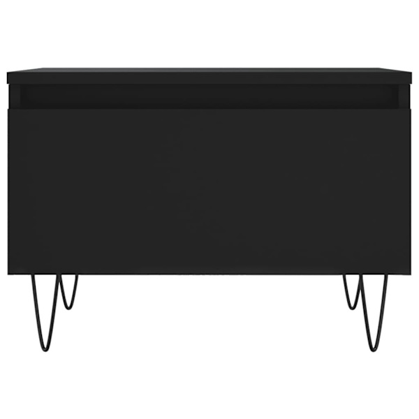vidaXL Soffbord svart 50x46x35 cm konstruerat trä Svart
