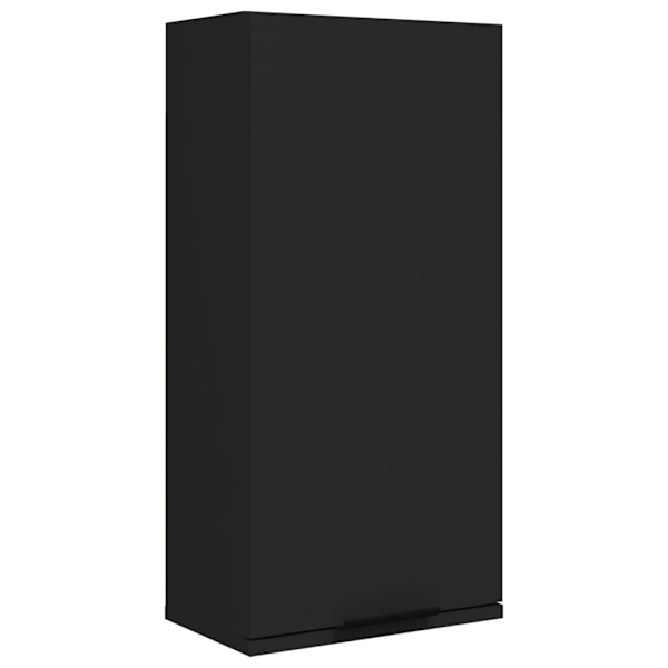 vidaXL Badrumsskåp väggmonterat svart 32x20x67 cm Svart