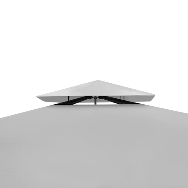 vidaXL Paviljong konstrotting gräddvitt tak 3 x 4 m Creme