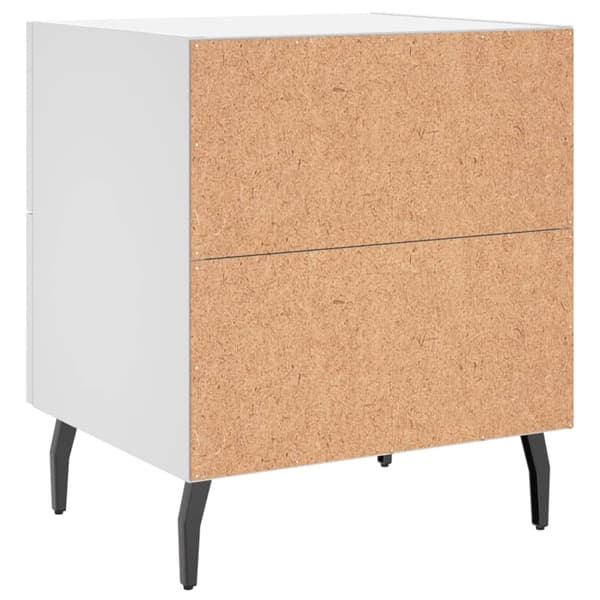 vidaXL Sängbord 2 st vit 40x35x47,5 cm konstruerat trä Vit