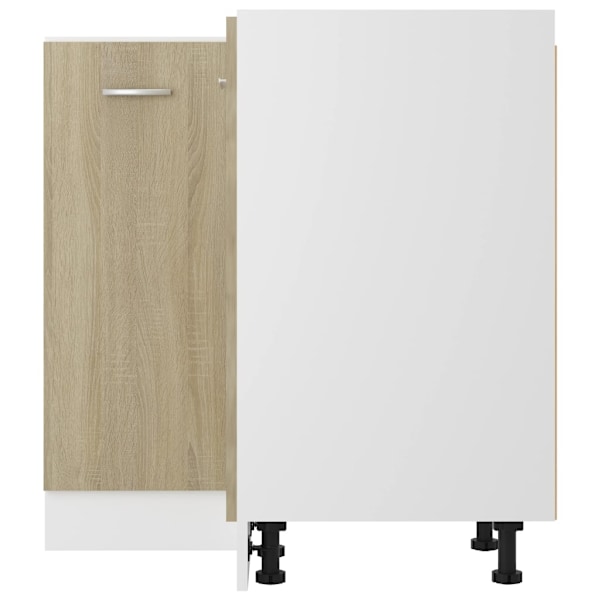 vidaXL Underskåp hörn “Lyon” sonoma-ek 75,5x75,5x81,5 cm Brun