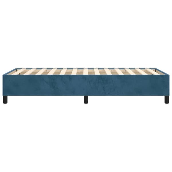 vidaXL Ramsäng mörkblå 90x190 cm sammet Blå