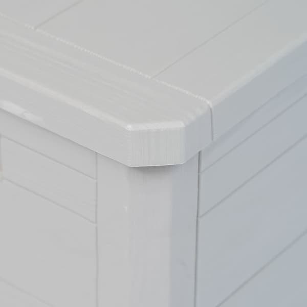 vidaXL Dynbox 280 liter ljusgrå grå