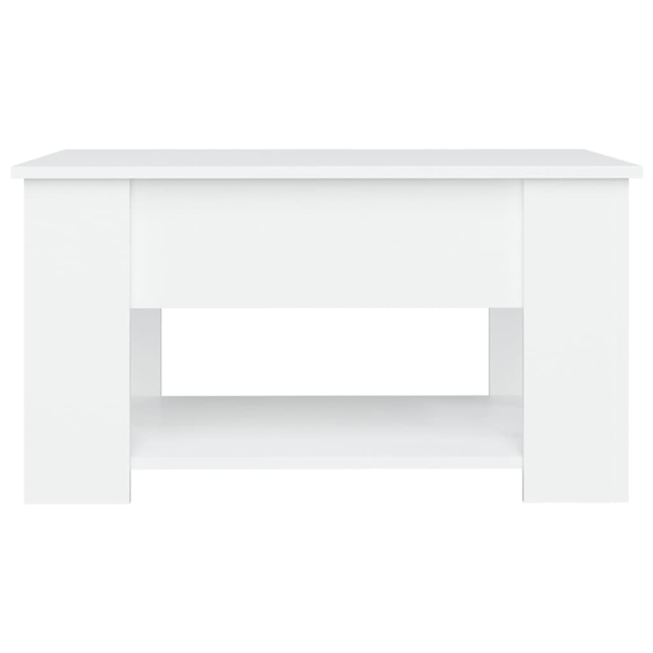vidaXL Soffbord vit 79x49x41 cm konstruerat trä Vit