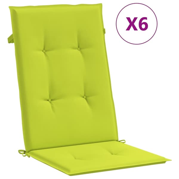 vidaXL Fällbara fåtöljer med dynor, 6 st, massivt trä, teak Brun