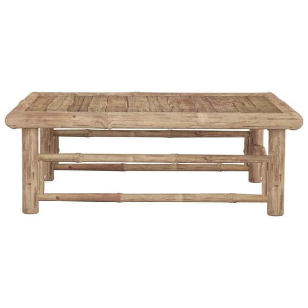 vidaXL Trädgårdsbord 65x65x30 cm bambu Brun