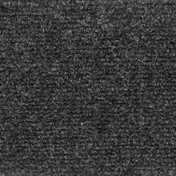 vidaXL Trappstegsmattor självhäftande 10 st antracit 56x17x3 cm brodyr Brun