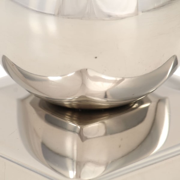 vidaXL Stolphattar klot 6 st rostfritt stål 71x71 mm Silver