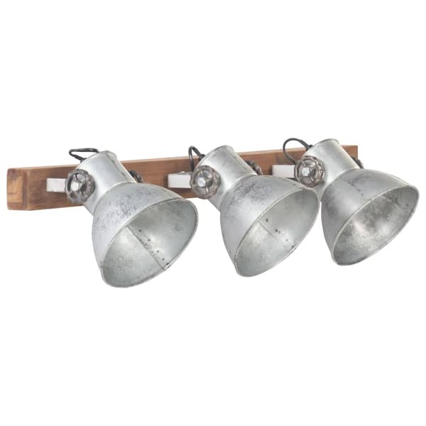 vidaXL Industriell vägglampa silver 65x25 cm E27 Silver