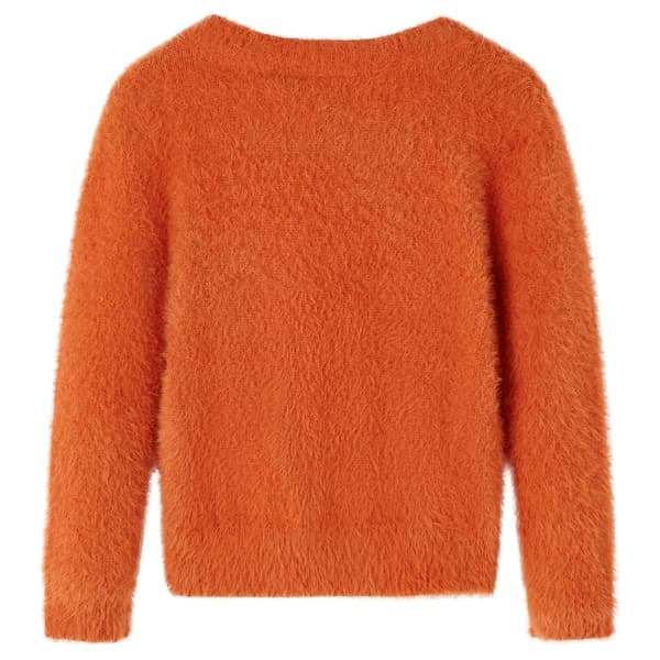 vidaXL Stickad tröja för barn orange 92 Orange