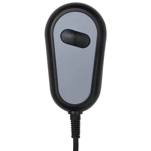vidaXL Elektrisk massagefåtölj ljusgrå tyg grå