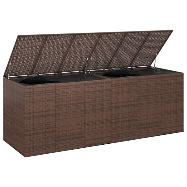 vidaXL Dynbox PE-rotting 291x100,5x104 cm brun Brun