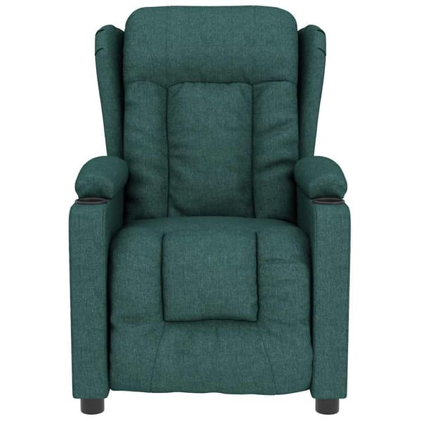 vidaXL Massagefåtölj mörkgrön tyg Grön